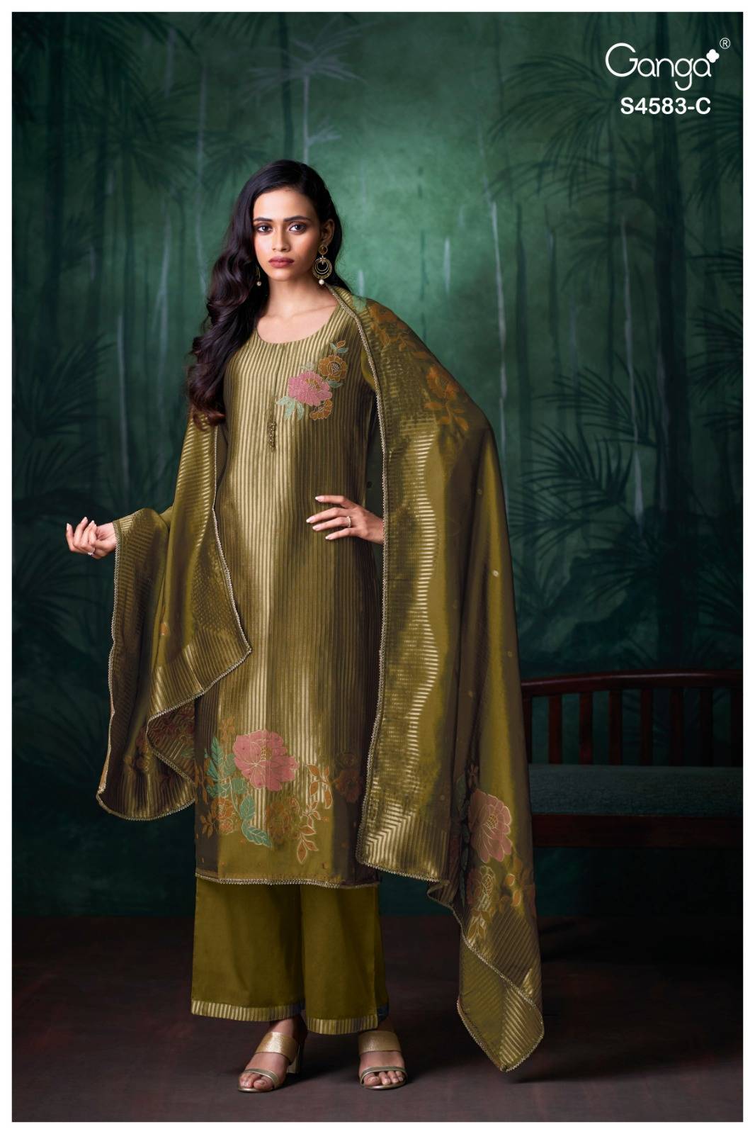 ROSTHA 4583 Series By GANGA FASHION Stylish Beautiful Colourful Silk Dresses At Wholesale Price